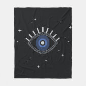 Blaues Auge Schutz vor schlechter Energie, böses A Fleecedecke (Vorderseite)