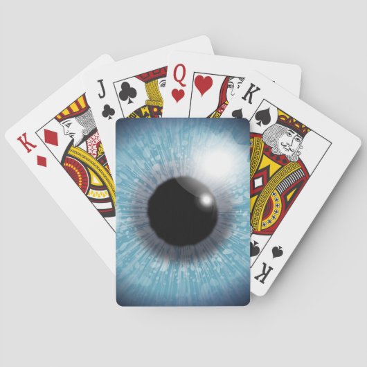 Blaues Auge Spielkarten (Rückseite)