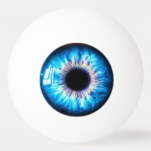 blaues Auge Tischtennisball