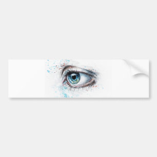 Blaues Auge (Traurigkeit, Beileid und Depression) Autoaufkleber
