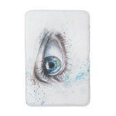 Blaues Auge (Traurigkeit, Beileid und Depression) Badematte (Vorderseite Vertikal)