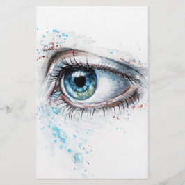 Blaues Auge (Traurigkeit, Beileid und Depression) Briefpapier