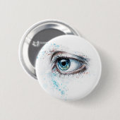 Blaues Auge (Traurigkeit, Beileid und Depression) Button (Vorne & Hinten)
