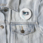Blaues Auge (Traurigkeit, Beileid und Depression) Button (Beispiel)