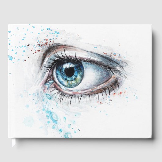 Blaues Auge (Traurigkeit, Beileid und Depression) Gästebuch (Vorderseite)