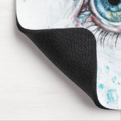 Blaues Auge (Traurigkeit, Beileid und Depression) Mousepad (Ecke)