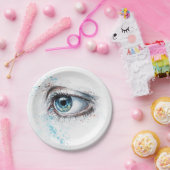 Blaues Auge (Traurigkeit, Beileid und Depression) Pappteller (Party)