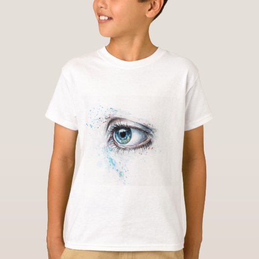 Blaues Auge (Traurigkeit, Beileid und Depression) T-Shirt (Vorderseite)