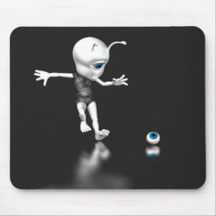 Blaues Auge verloren Mousepad