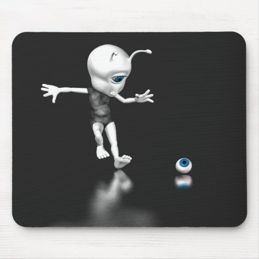Blaues Auge verloren Mousepad (Vorne)
