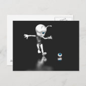 Blaues Auge verloren Postkarte (Vorne/Hinten)