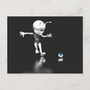 Blaues Auge verloren Postkarte