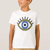 Blaues Auge, viel Glück, Schutz-Amulett-böse Augen T-Shirt (Vorderseite)