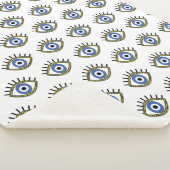 Blaues Auge, viel Glück, Schutz vor bösen Augen Sherpadecke (3/4)