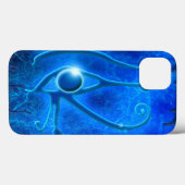 Blaues Auge von Horus, Wadjet ägyptische Fantasie  Case-Mate iPhone Hülle (Rückseite (Horizontal))