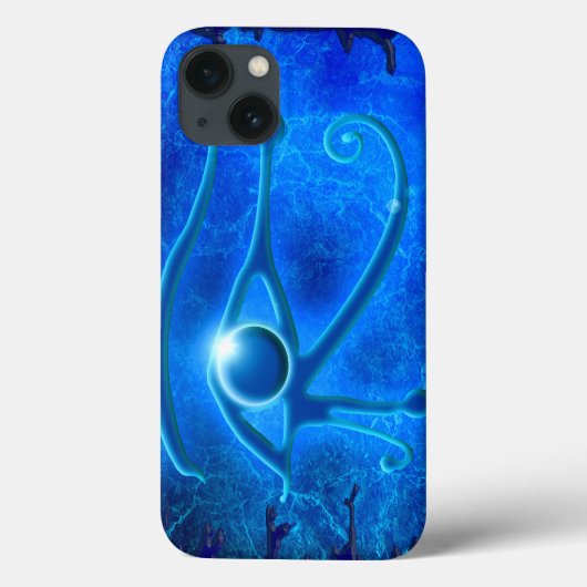 Blaues Auge von Horus, Wadjet ägyptische Fantasie  Case-Mate iPhone Hülle (Rückseite)