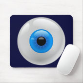BLAUES AUGEN-BALL MOUSEPAD (Mit Mouse)