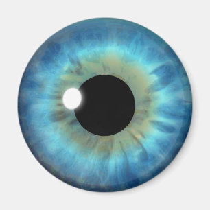 Blaues Augen-Iris-Augapfel-cooler Magnet