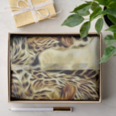 Blaues Augen-Leopard Seidenpapier (Geschenk)