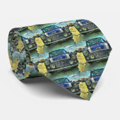 Blaues Austin Mini Krawatte (Gerollt)