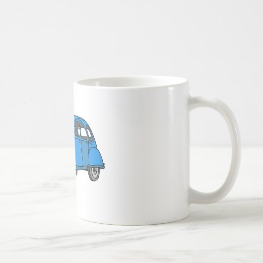 Blaues Auto (2CV) Kaffeetasse (Rechts)