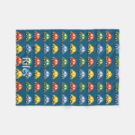 Blaues Auto-Fleece blacket Fleecedecke (Vorderseite (Horizontal))