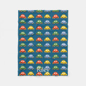 Blaues Auto-Fleece blacket Fleecedecke (Vorderseite)