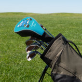 Blaues Auto mit Blasen Golf Headcover (In SItu)