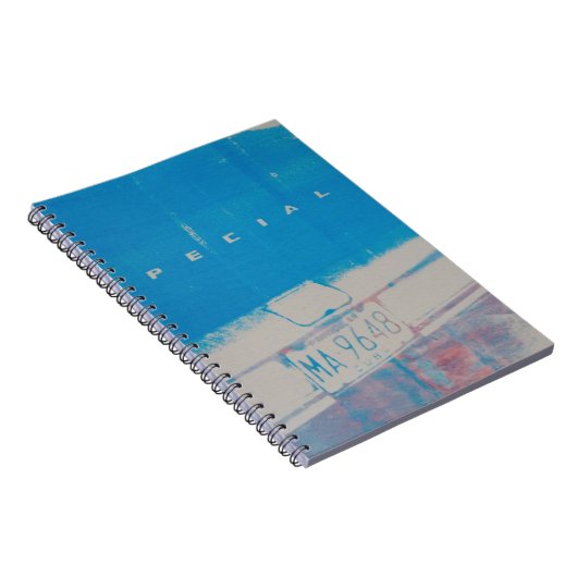 Blaues Auto Notizblock (Rechte Seite)