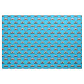blaues Autogewebe der 80er Jahre Stoff (Yard (91,4 cm))