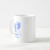 Blaues Baby lädt ein Kaffeetasse (Vorderseite Links)