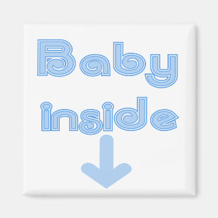 Blaues Baby nach innen Magnet