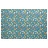 Blaues Baby-Safari-Gewebe Stoff (Fat Quarter (45,7 x 55,9 cm))