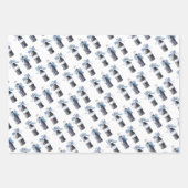 Blaues Baby-Soda Ready to POP  Geschenkpapier Set (Vorderseite)