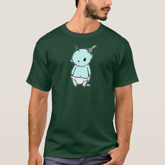 Blaues Baby-T - Shirt (Vorderseite)