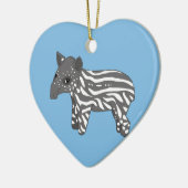 blaues Baby Tapir Keramikornament (Links)