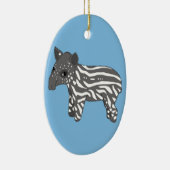 blaues Baby Tapir Keramikornament (Rechts)