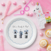 Blaues Babysoda bereit zum POP! Pappteller (Party)