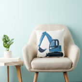 Blaues Bagger-Kissen Kissen (Stuhl )