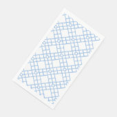 Blaues Bambus-Gitterpapier Serviette (Ecke)