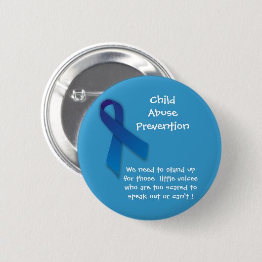 Blaues Band-Knopf Button (Vorne & Hinten)