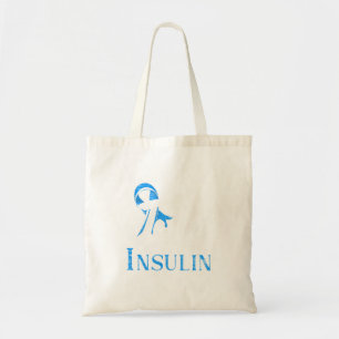Blaues Band Lauf Auf Jesus Und Insulin Diabetes Tragetasche