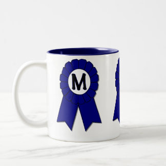 Blaues Band-Mama-Tasse Zweifarbige Tasse
