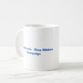 Blaues Band-Tasse Kaffeetasse (Vorderseite Links)