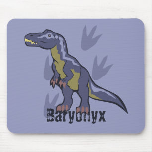 Blaues Baryonyx Mousepad