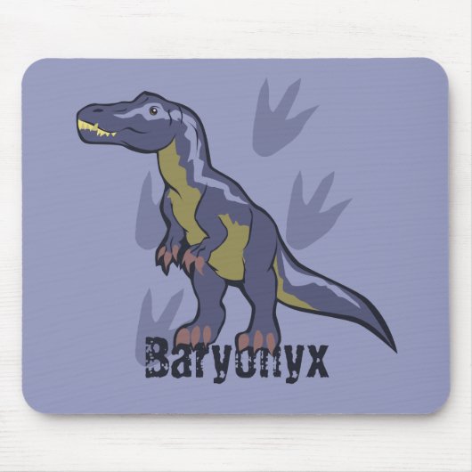 Blaues Baryonyx Mousepad (Vorne)