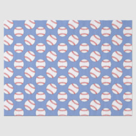 Blaues Baseball-Sportmuster-Papier Seidenpapier