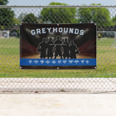 Blaues Basketball-Bannerteam Banner (Insitu)