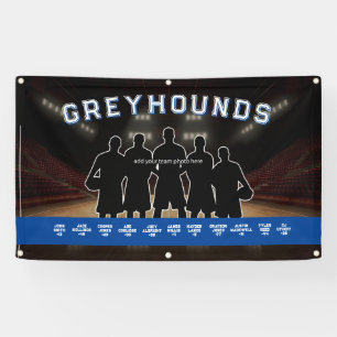 Blaues Basketball-Bannerteam Banner