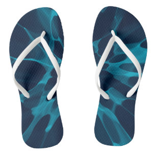 Blaues Batik Badesandalen